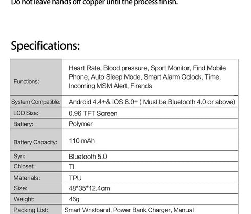 Smart bracelet wireless headset Bluetooth call bracelet 2 in 1